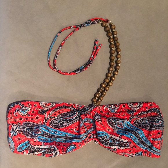 Shoshanna Paisley Halter Bikini Top- Size C Cup- NWT - Picture 1 of 2